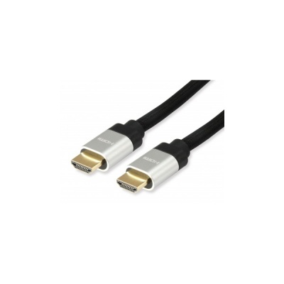 HDMI 2.1 kábel, 8K/60Hz, Ultra High Speed, aranyozott, 1 m, EQUIP