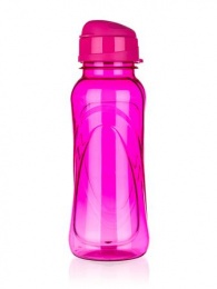 Kulacs, 500 ml, műanyag, pink